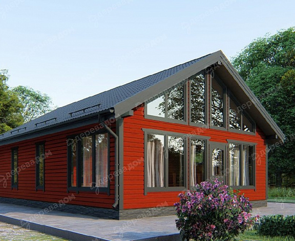 Каркасный дом 11,5х8 «Байкал 12»